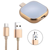 Unidad de disco flash multifuncional de 8 pines y 128 GB RQW-18S con cable USB/micro USB a micro USB, RQW-18S dorado